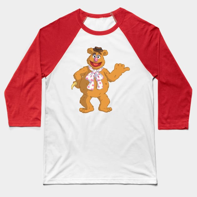 Fozzie Bear Baseball T-Shirt by jfeldmanart